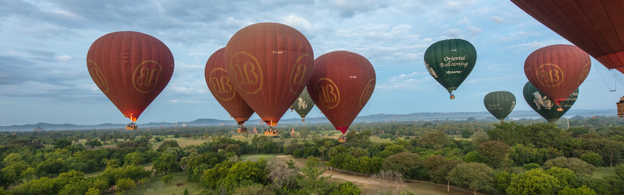 Balloon Flights Over Bagan - Fly towards the Rising Sun